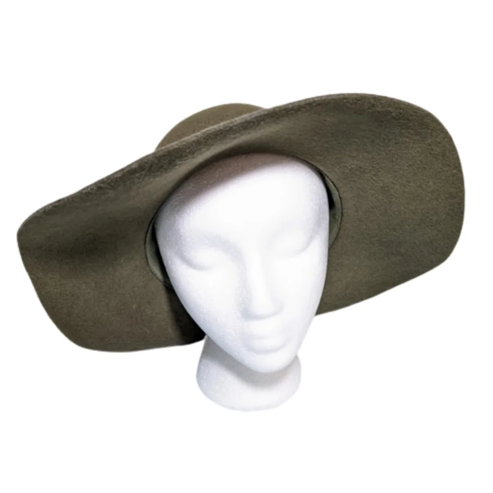 Vint. BANASH BOSTON Wide Brim Boho Floppy Hat - Picture 4 of 7